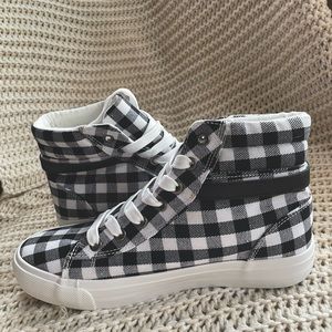 Olivia Miller Gingham Hightop Sneakers